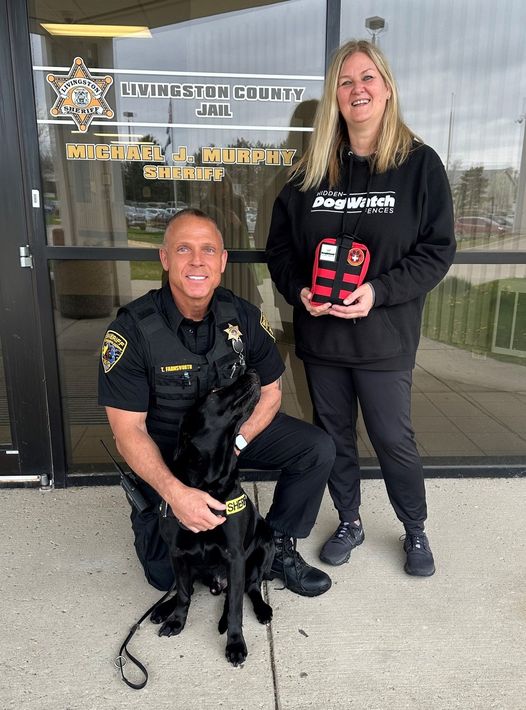 DogWatch of Southeastern Michigan donates K9 Medics Kits to Livingston County Jail K9s.