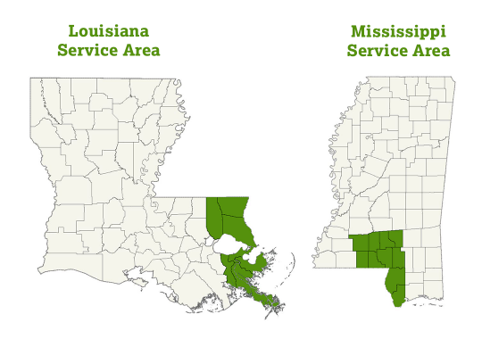 DogWatch of Miss-Lou service area map